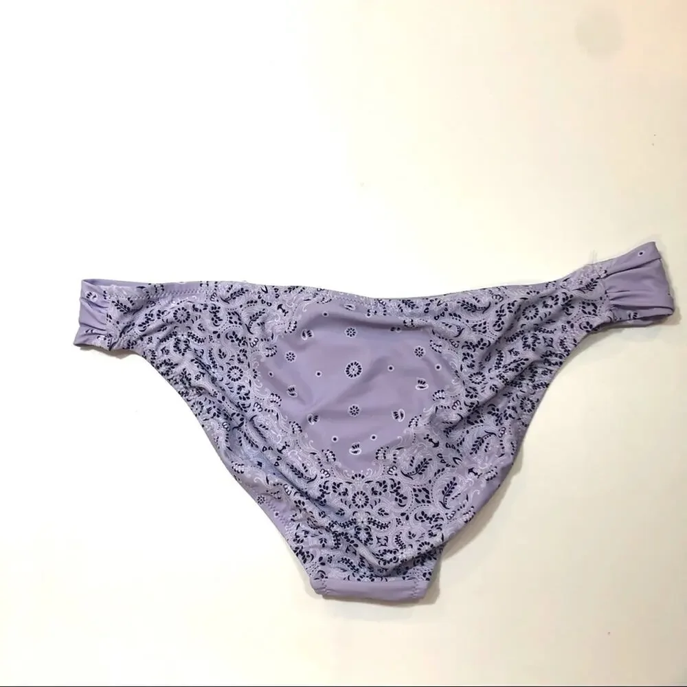 Jessica Simpson LAVENDER Side Shirred Swim Bottom